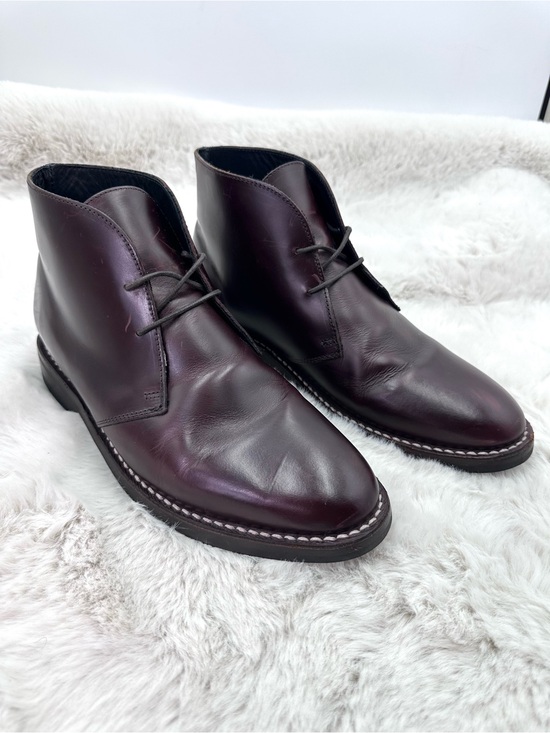 Thursday Brown Scout Chukka Boots in burgundy leather men’s 7.5 main image 14